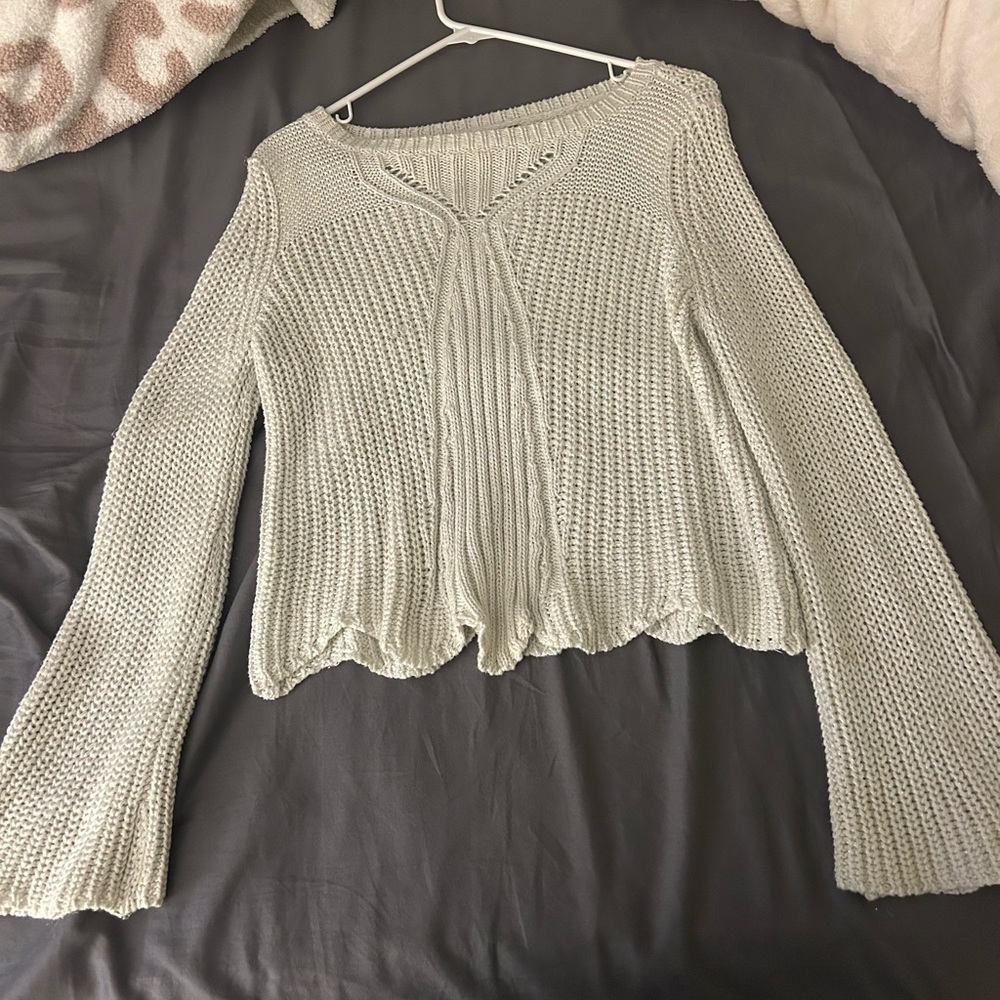 Aerie Cream Knit Cardigan